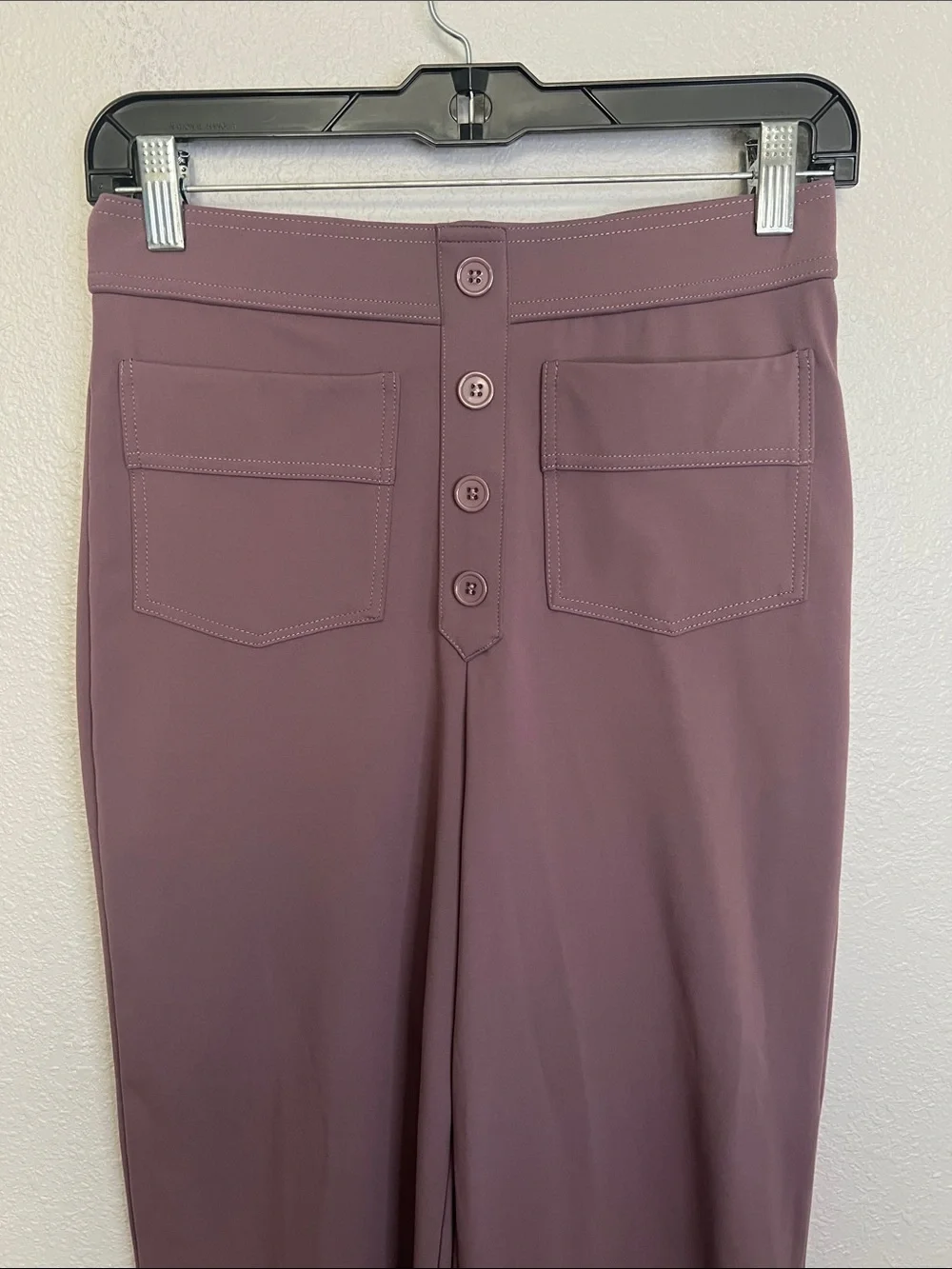 Women’s Pull On Purple Bootleg Pant Size Medium